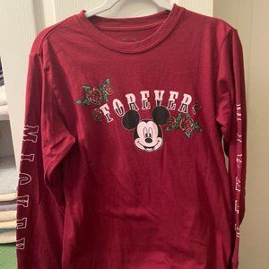Mickey Long Sleeved Shirt, Size M